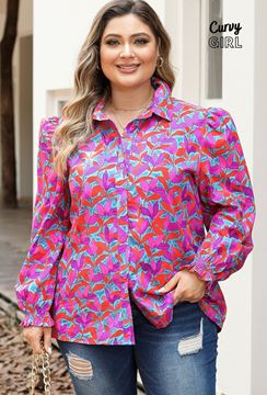 Picture of PLUS SIZE PUFF SLEEVE SHIRT